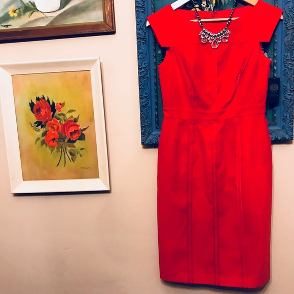 Vince Camuto Dresses & Skirts - New with Tags Vince Camuto Red Sheath Dress Size 4